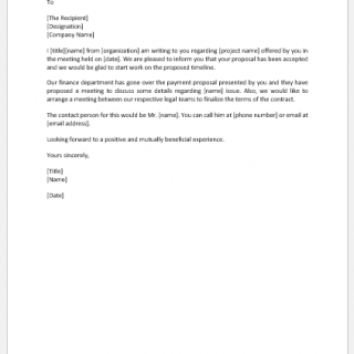 Project acceptance letter