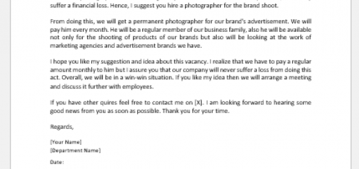 New hiring strategy approval letter