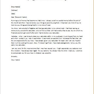 Apology Letter for Accidental Damage