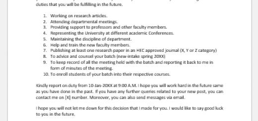 Employee Promotion Announcement Letter